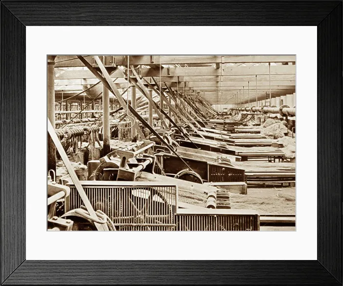 Framed Print : Rope spreading, The Belfast Ropework Company Ltd Framed Print : Rope spreading, The Belfast Ropework Company Ltd