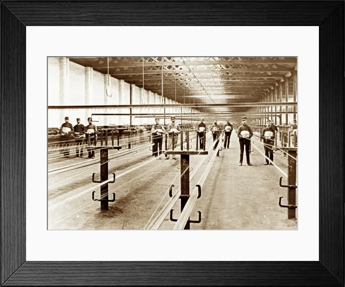 Framed Print : Hand spinning rope, The Belfast Ropework Company Ltd Framed Print : Hand spinning rope, The Belfast Ropework Company Ltd