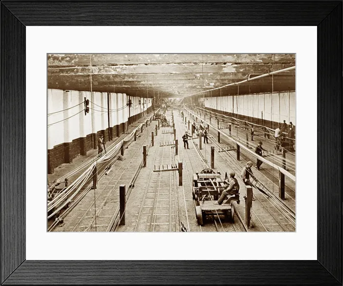 Framed Print : The Ropewalk, The Belfast Ropework Company Ltd. Belfast Framed Print : The Ropewalk, The Belfast Ropework Company Ltd. Belfast