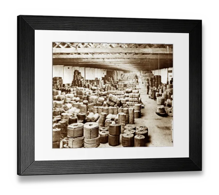 Framed Print : Rope Packing Room, The Belfast Ropework Company Ltd Framed Print : Rope Packing Room, The Belfast Ropework Company Ltd