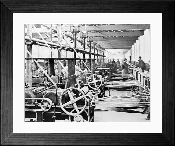 Framed Print : Twine making, The Belfast Ropework Company Ltd. Belfast
