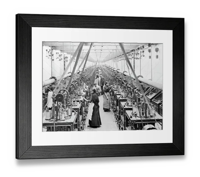 Framed Print : Making window sash cord, The Belfast Ropework Company Ltd Framed Print : Making window sash cord, The Belfast Ropework Company Ltd
