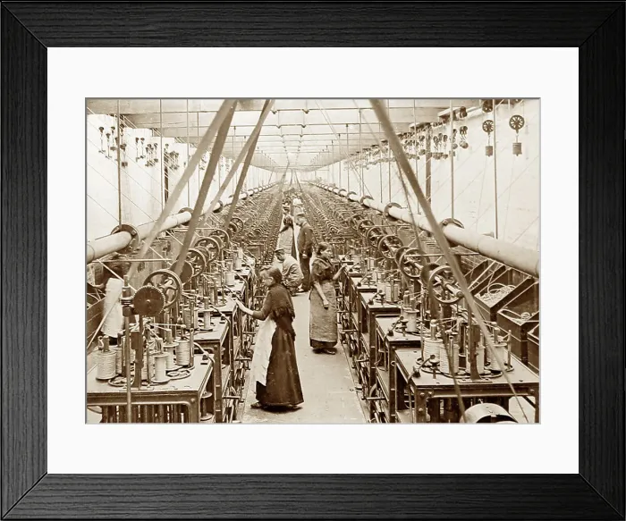 Framed Print : Making window sash cord, The Belfast Ropework Company Ltd Framed Print : Making window sash cord, The Belfast Ropework Company Ltd