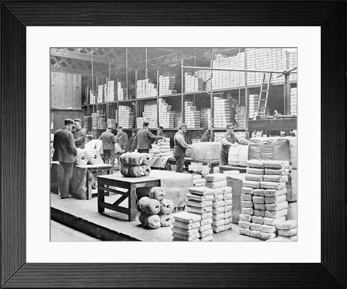 Framed Print : Twine packing room, The Belfast Ropework Company Ltd Framed Print : Twine packing room, The Belfast Ropework Company Ltd