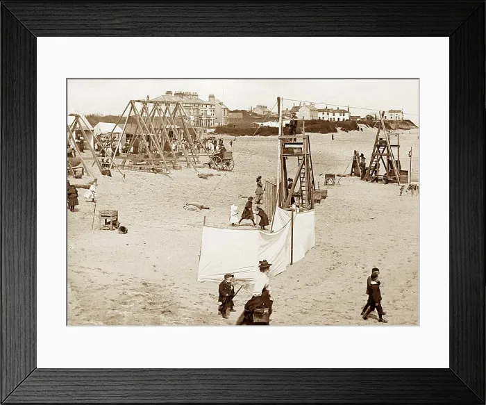Framed Print : Hornsea Beach, Victorian period Framed Print : Hornsea Beach, Victorian period