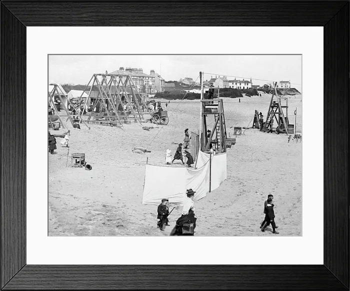 Framed Print : Hornsea Beach, Victorian period Framed Print : Hornsea Beach, Victorian period