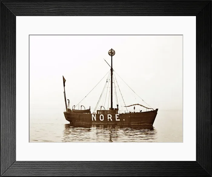 Framed Print : The Nore Lightship, Shoeburyness, Victorian period Framed Print : The Nore Lightship, Shoeburyness, Victorian period