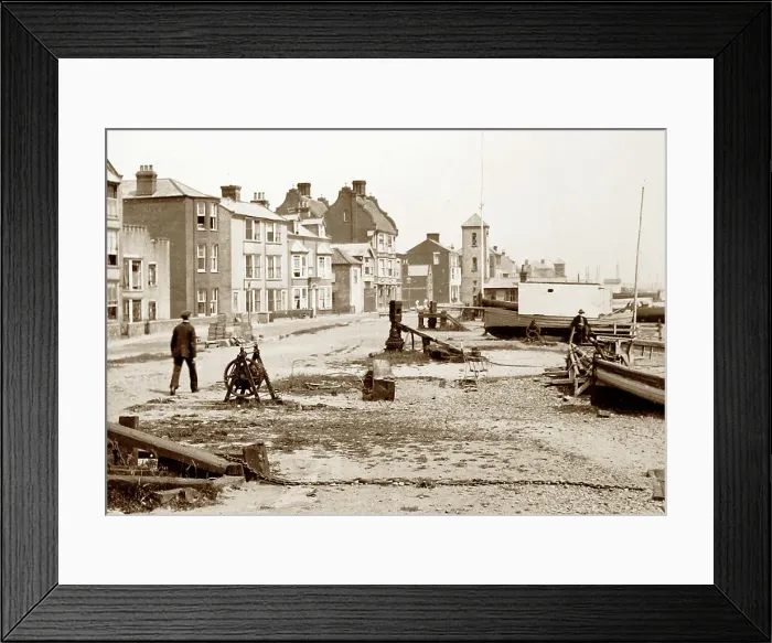 Framed Print : Aldeburgh beach, Victorian period Framed Print : Aldeburgh beach, Victorian period