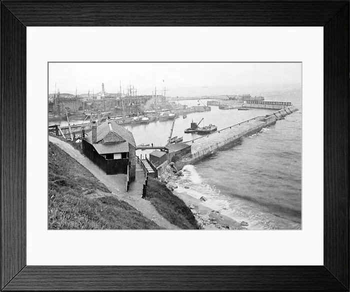 Framed Print : Seaham Harbour, Victorian period Framed Print : Seaham Harbour, Victorian period