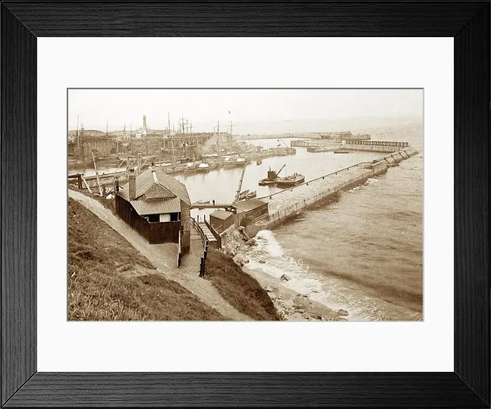 Framed Print : Seaham Harbour, Victorian period Framed Print : Seaham Harbour, Victorian period