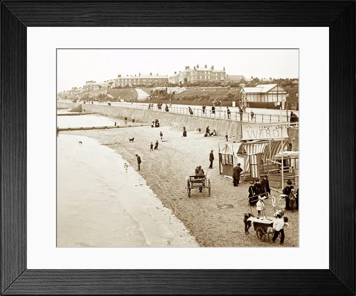 Framed Print : Cleethorpes from the Pier, Victorian period Framed Print : Cleethorpes from the Pier, Victorian period