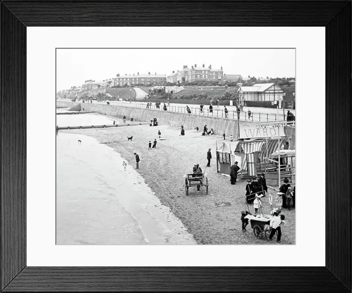 Framed Print : Cleethorpes from the Pier, Victorian period Framed Print : Cleethorpes from the Pier, Victorian period