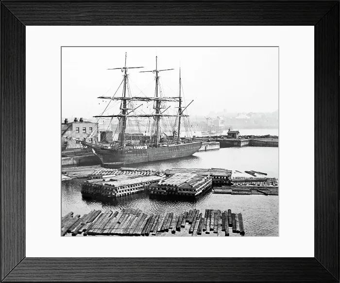Framed Print : North Docks, Sunderland, Victorian period Framed Print : North Docks, Sunderland, Victorian period