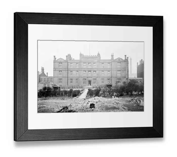 Framed Print : Bradford Infirmary, Victorian period Framed Print : Bradford Infirmary, Victorian period