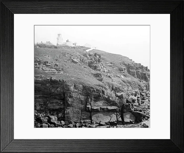 Framed Print : Lighthouse, The Lizard, Cornwall, Victorian period Framed Print : Lighthouse, The Lizard, Cornwall, Victorian period