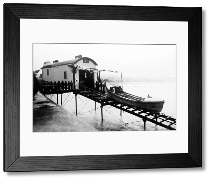 Framed Print : Lifeboat Station, Carrickfergus, Ireland, early 1900s Framed Print : Lifeboat Station, Carrickfergus, Ireland, early 1900s