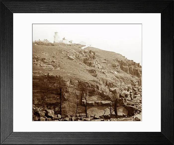 Framed Print : Lighthouse, The Lizard, Cornwall, Victorian period Framed Print : Lighthouse, The Lizard, Cornwall, Victorian period