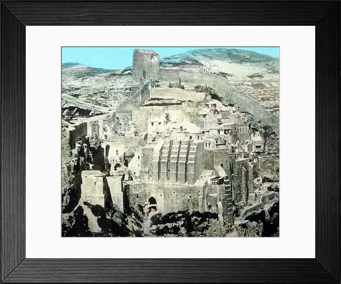 Framed Print : Mar Saba Convent, Holy Land, Victorian period Framed Print : Mar Saba Convent, Holy Land, Victorian period