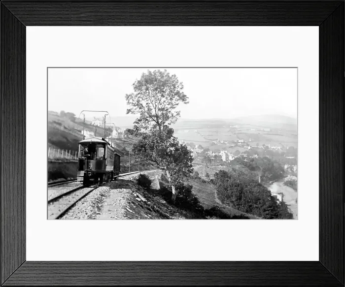 Framed Print : Manx Electric Railway near Laxey, Isle of Man, early 1900s Framed Print : Manx Electric Railway near Laxey, Isle of Man, early 1900s