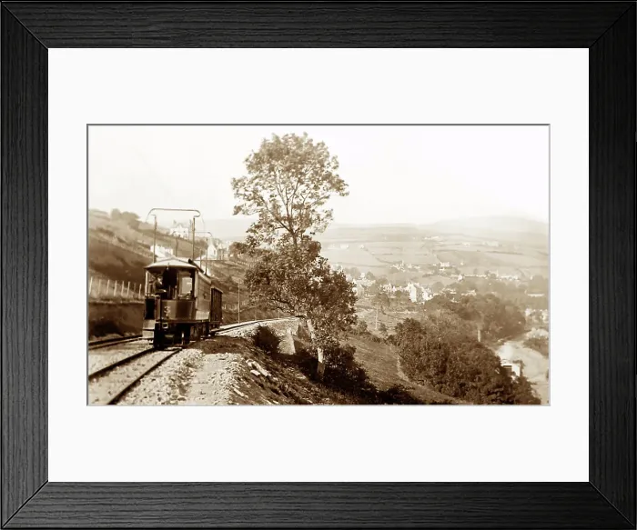 Framed Print : Manx Electric Railway near Laxey, Isle of Man, early 1900s Framed Print : Manx Electric Railway near Laxey, Isle of Man, early 1900s