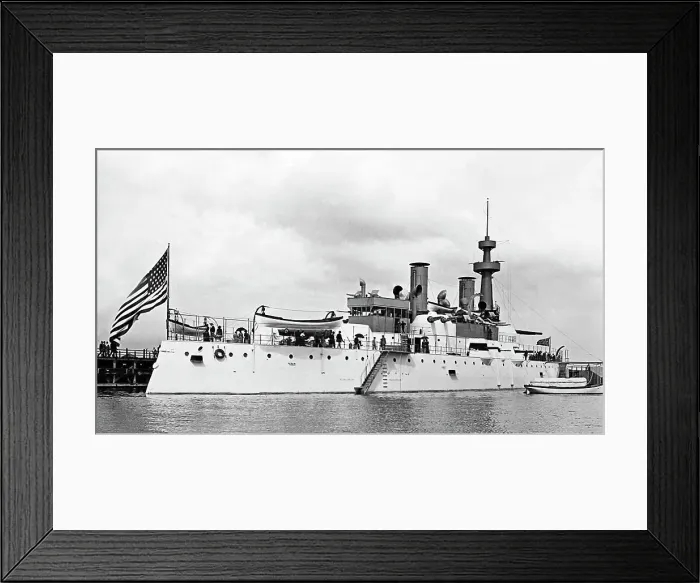 Framed Print : US Battleship Illinois at the 1893 Chicago Exposition Framed Print : US Battleship Illinois at the 1893 Chicago Exposition