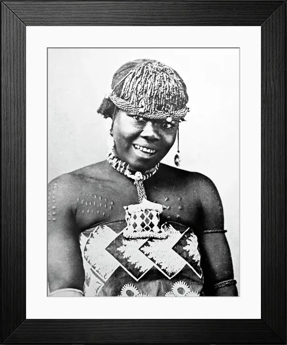 Framed Print : Ethnic women, South Africa, Victorian period Framed Print : Ethnic women, South Africa, Victorian period