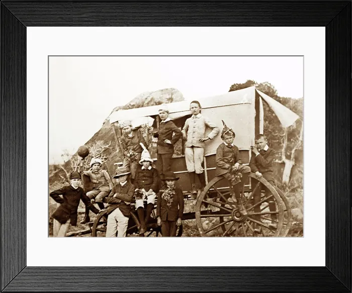 Framed Print : A Boer family, Victorian period Framed Print : A Boer family, Victorian period