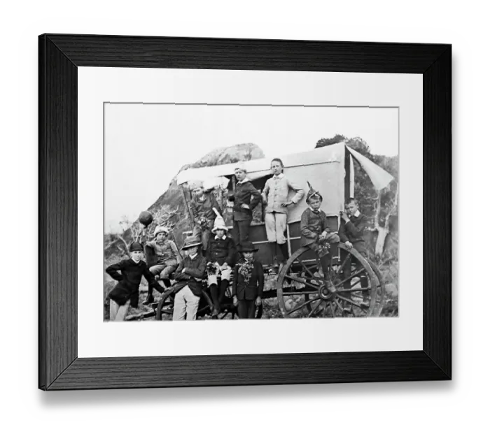 Framed Print : A Boer family, Victorian period Framed Print : A Boer family, Victorian period