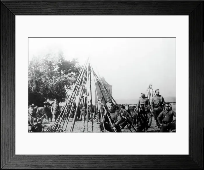 Framed Print : A Cossack Regiment, Russia, early 1900s Framed Print : A Cossack Regiment, Russia, early 1900s