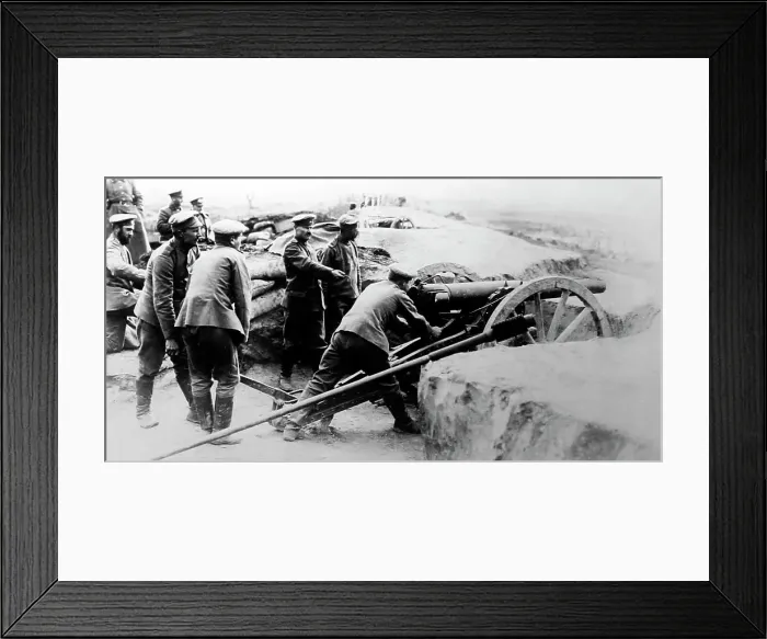 Framed Print : A Russian artillery unit in WW1 Framed Print : A Russian artillery unit in WW1