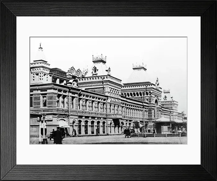 Framed Print : Grand Bazaar, Novgorod, Russia, early 1900s Framed Print : Grand Bazaar, Novgorod, Russia, early 1900s