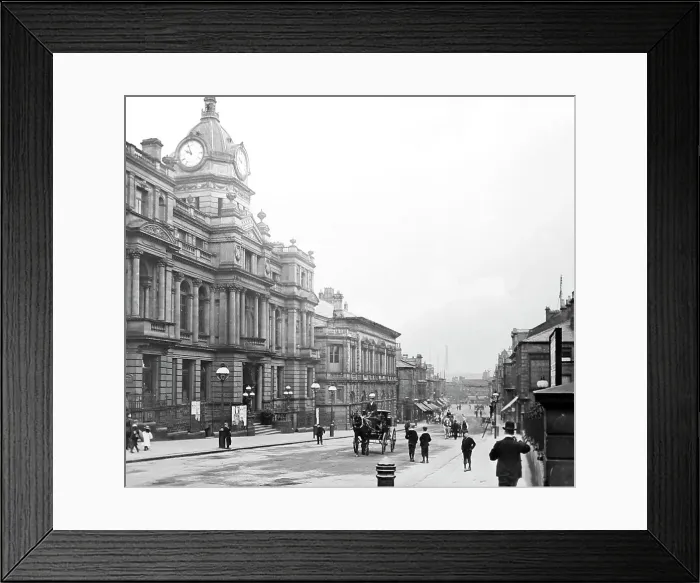 Framed Print : Burnley Town Hall, Victorian period Framed Print : Burnley Town Hall, Victorian period