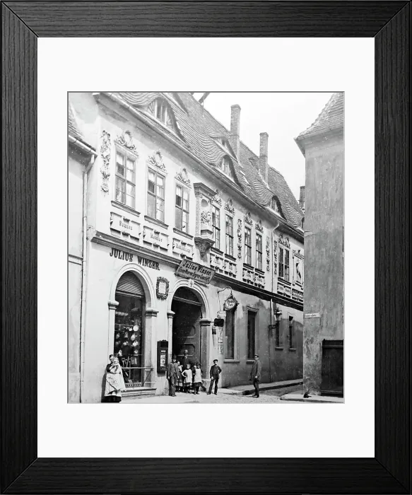 Framed Print : Handel's birthplace, Halle, Germany, Victorian period Framed Print : Handel's birthplace, Halle, Germany, Victorian period