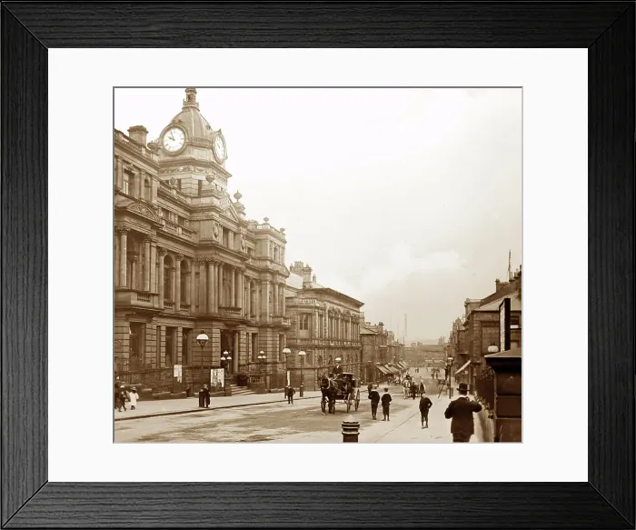 Framed Print : Burnley Town Hall, Victorian period