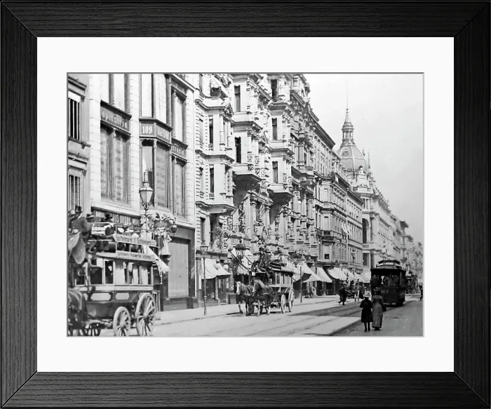 Framed Print : Leipzig Strasse, Berlin, Germany, Victorian period Framed Print : Leipzig Strasse, Berlin, Germany, Victorian period