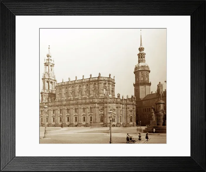Framed Print : The Court, Dresden, Germany, Victorian period Framed Print : The Court, Dresden, Germany, Victorian period
