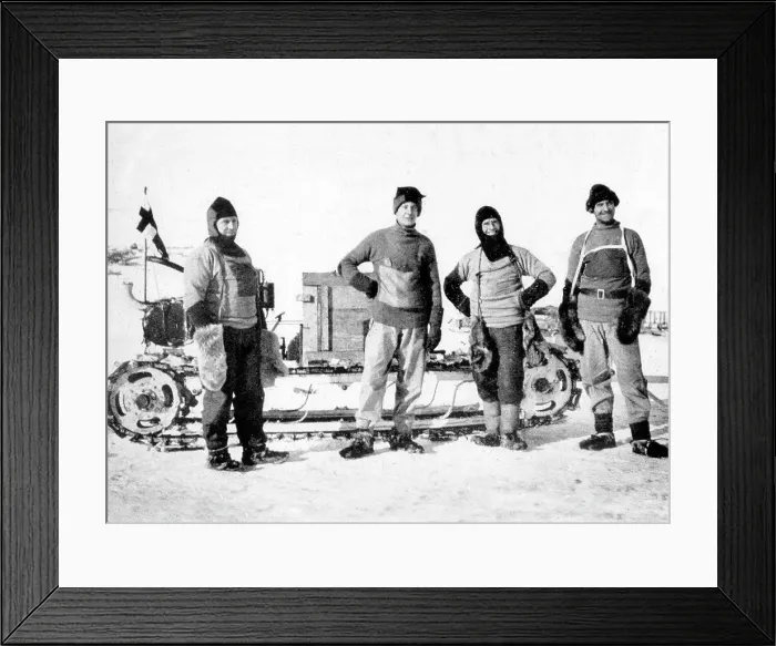 Framed Print : Scott's Antarctic Expedition Evans Day Lashly and Hooper Framed Print : Scott's Antarctic Expedition Evans Day Lashly and Hooper