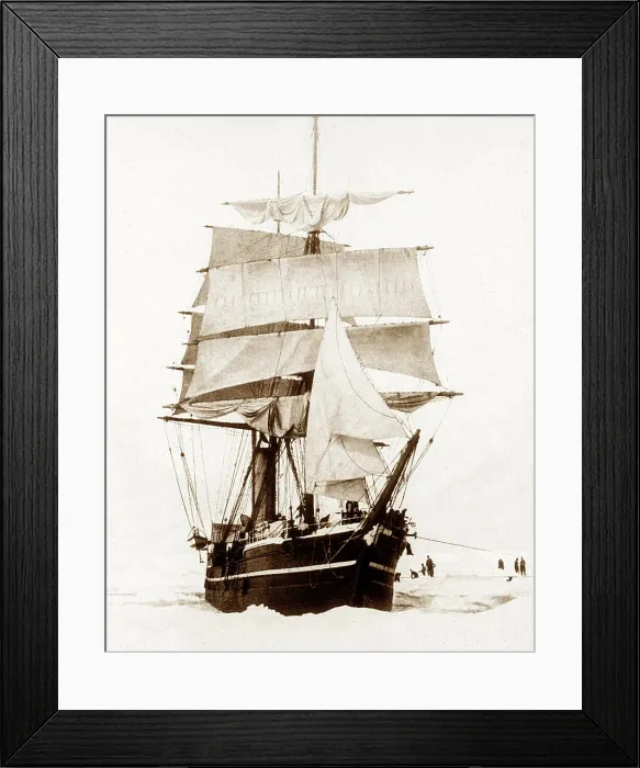 Framed Print : Scott's Antarctic Expedition Terra Nova in Pack Ice Framed Print : Scott's Antarctic Expedition Terra Nova in Pack Ice
