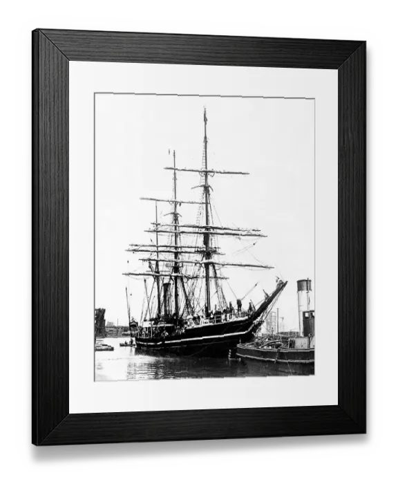 Framed Print : Terra Nova departure from Cardif Framed Print : Terra Nova departure from Cardif