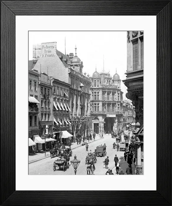 Framed Print : Friedrich Strasse Berlin Germany Victorian period Framed Print : Friedrich Strasse Berlin Germany Victorian period