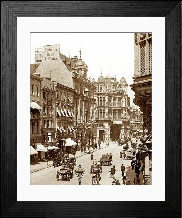 Framed Print : Friedrich Strasse Berlin Germany Victorian period Framed Print : Friedrich Strasse Berlin Germany Victorian period