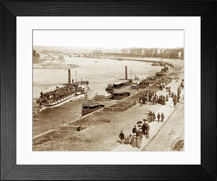 Framed Print : The Elbe Dresden Germany Victorian period Framed Print : The Elbe Dresden Germany Victorian period