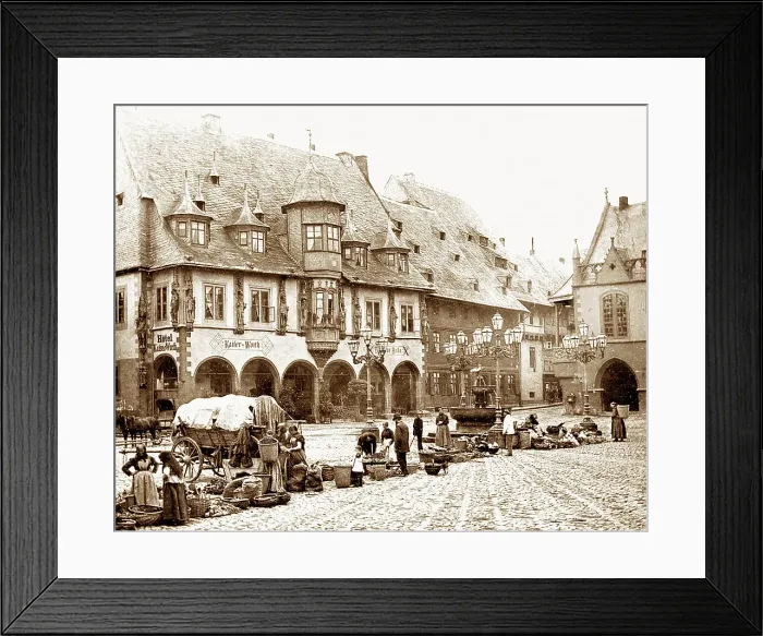 Framed Print : The Kaiserworth Goslar Germany Victorian period Framed Print : The Kaiserworth Goslar Germany Victorian period