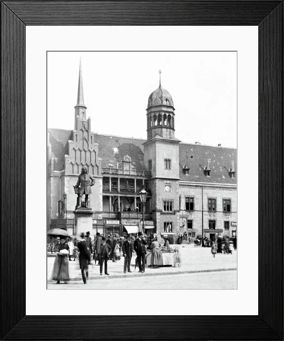 Framed Print : Halle Town Hall Germany Victorian period Framed Print : Halle Town Hall Germany Victorian period