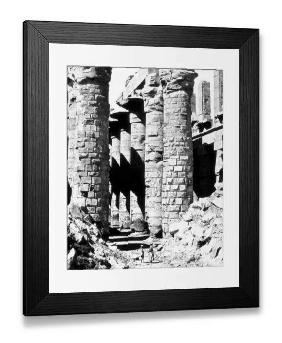 Framed Print : Egypt Karnac Hall of Columns Victorian period Framed Print : Egypt Karnac Hall of Columns Victorian period