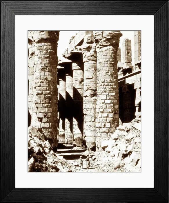 Framed Print : Egypt Karnac Hall of Columns Victorian period Framed Print : Egypt Karnac Hall of Columns Victorian period