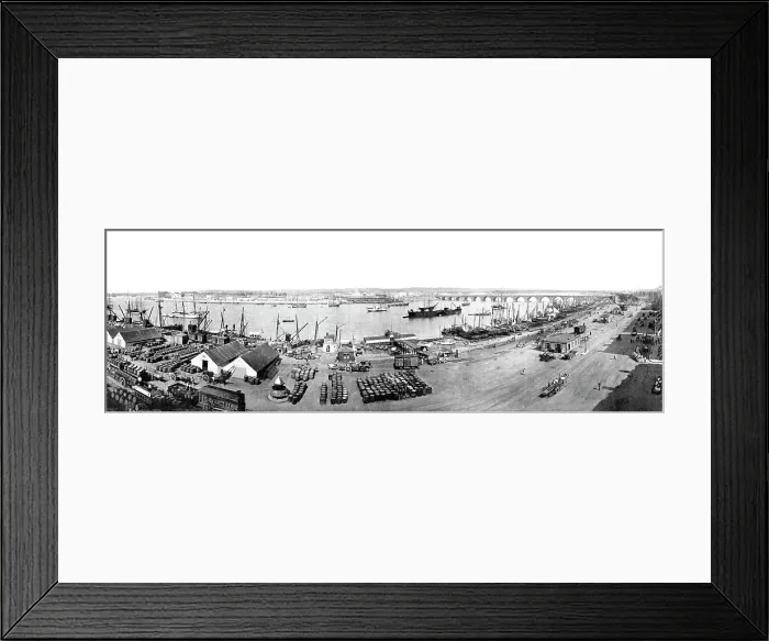 Framed Print : Panorama of Bordeaux Victorian period Framed Print : Panorama of Bordeaux Victorian period