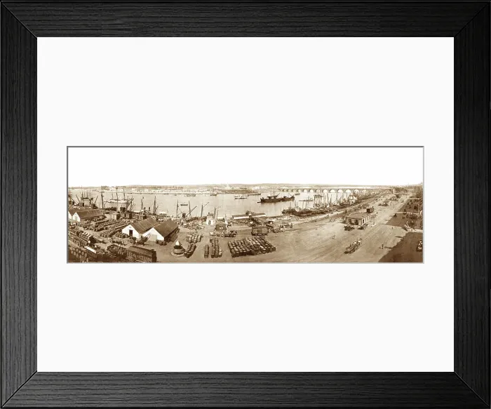 Framed Print : Panorama of Bordeaux Victorian period Framed Print : Panorama of Bordeaux Victorian period