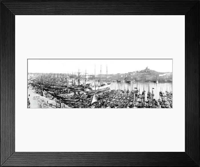 Framed Print : Panorama of Marseilles Victorian period Framed Print : Panorama of Marseilles Victorian period