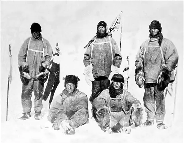 Scott's Antarctic Expedition - at the South Pole